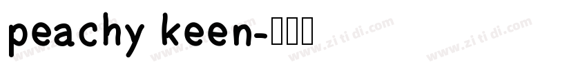 peachy keen字体转换